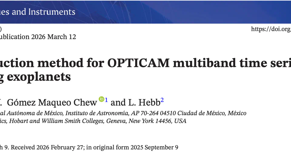 Reducción de datos para OPTICAM