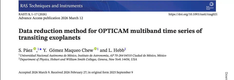Reducción de datos para OPTICAM